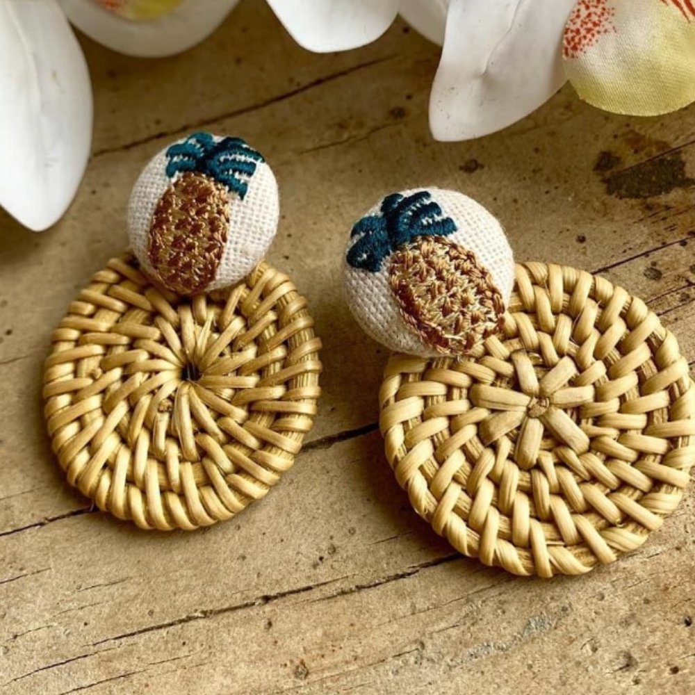 Handmade Pineapple Earrings